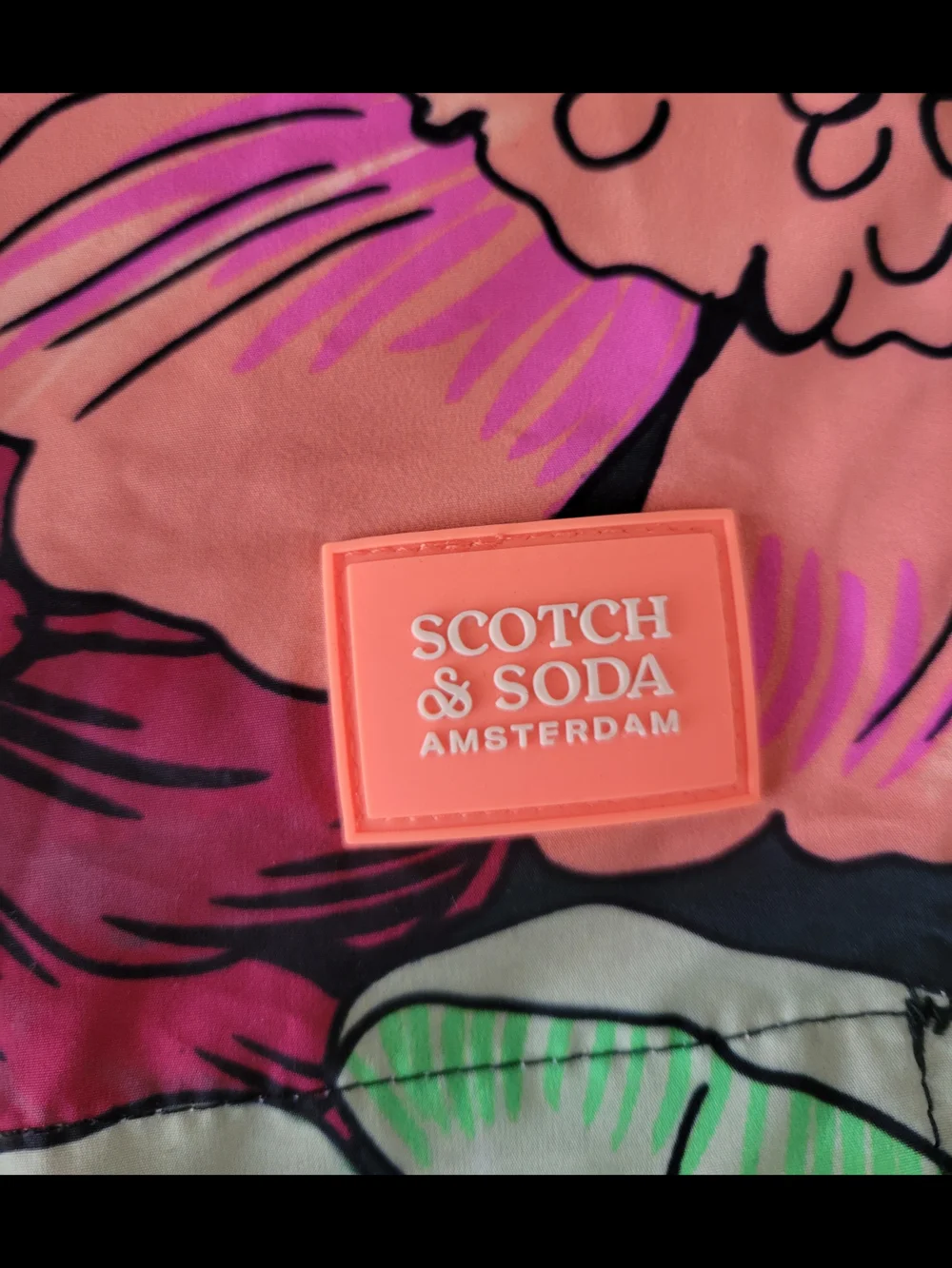 Scotch & Soda Mens Retro Floral Swim Trunks Size L